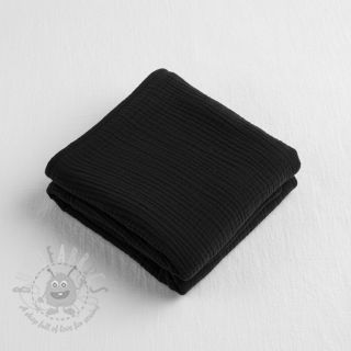 Muślin double gauze black