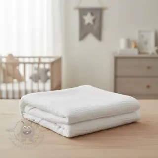 Muślin double gauze white