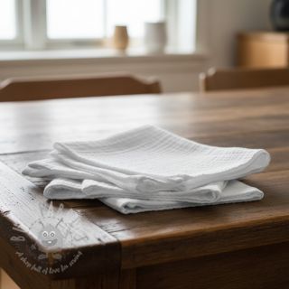 Muślin double gauze white