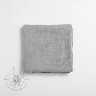 Muślin double gauze grey