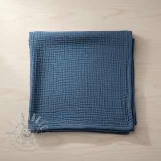 Muślin double gauze indigo
