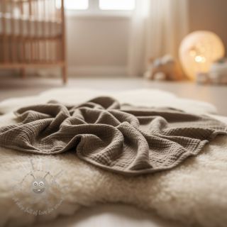 Muślin double gauze sand