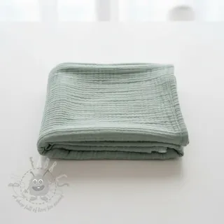 Muślin double gauze dark mint