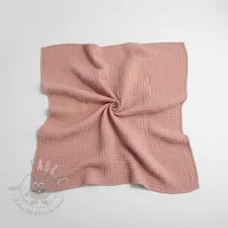 Muślin double gauze soft rose