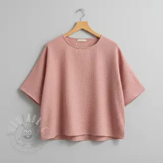 Muślin double gauze soft rose