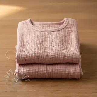 Muślin double gauze soft rose