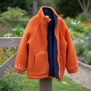 Fleece TEDDY DOUBLE SIDED tangerine