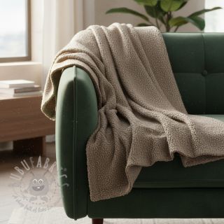 Fleece TEDDY DOUBLE SIDED taupe