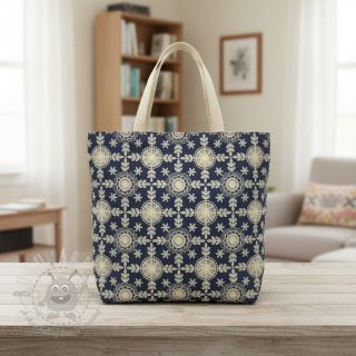 Bawełniana tkanina JEANS EMBROIDERY Niva design B