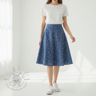 Bawełniana tkanina JEANS Hearts