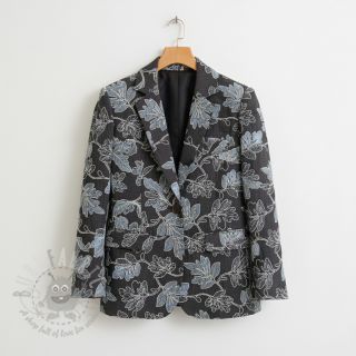 Bawełniana tkanina JEANS EMBROIDERY Lisa design D