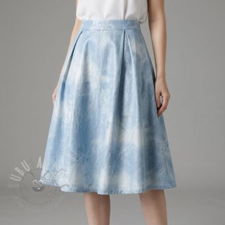 JEANS FOIL TIE DYE light blue