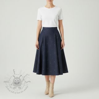 Bawełniana tkanina JEANS Glitter small dots