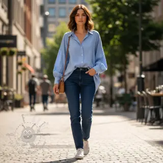 JEANS TENCEL light blue
