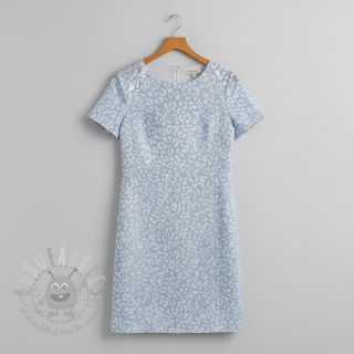 JEANS JACQUARD Animal skin light blue