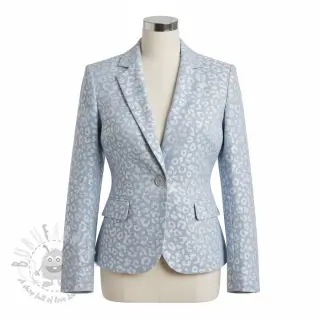 JEANS JACQUARD Animal skin light blue