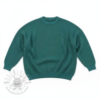 Dzianina swetrowa BIG KNIT ocean green