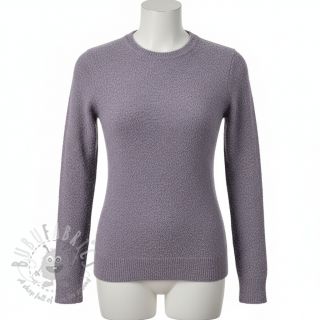 Dzianina swetrowa Paris bouclé lilac