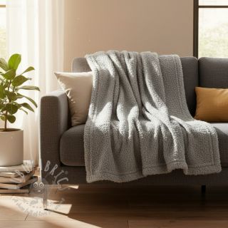 Dzianina swetrowa Paris bouclé dusty mint