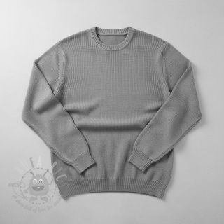 Dzianina swetrowa BABY KNIT light grey