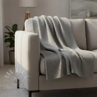 Dzianina swetrowa BABY KNIT light grey
