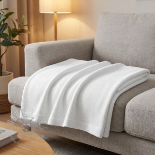 Dzianina swetrowa BABY KNIT white