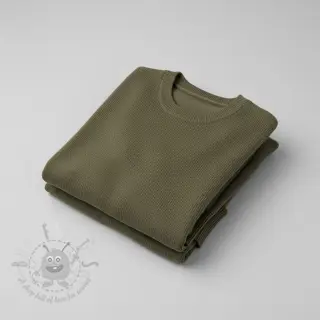 Dzianina swetrowa BABY KNIT camo green