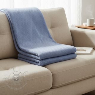 Dzianina swetrowa jacquard Diamond baby blue