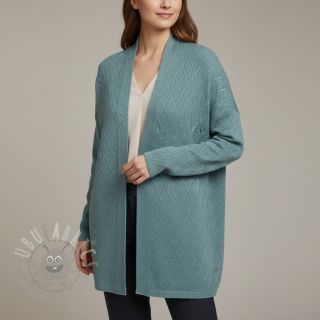 Dzianina swetrowa jacquard Diamond ocean blue