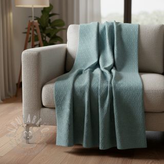 Dzianina swetrowa jacquard Diamond ocean blue