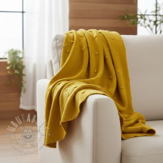 Dzianina swetrowa BIG KNIT DOT ochre