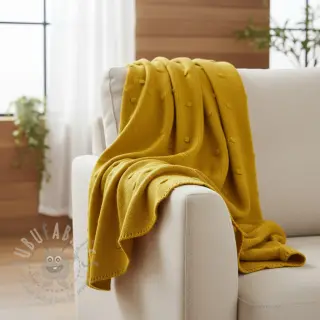 Dzianina swetrowa BIG KNIT DOT ochre