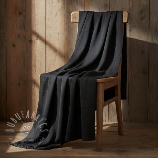 Dzianina swetrowa BIG KNIT DOT black