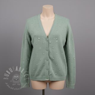 Dzianina swetrowa BIG KNIT DOT old green