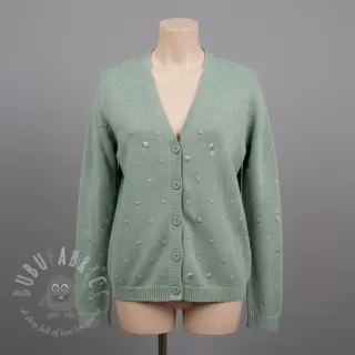 Dzianina swetrowa BIG KNIT DOT old green