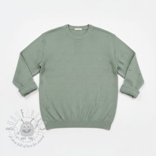 Dzianina swetrowa BIG KNIT DOT old green