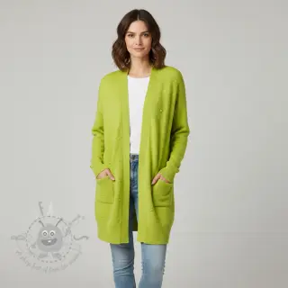 Dzianina swetrowa BIG KNIT DOT bright green