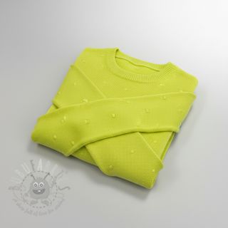 Dzianina swetrowa BIG KNIT DOT bright green
