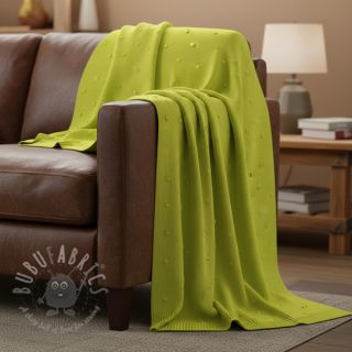 Dzianina swetrowa BIG KNIT DOT bright green