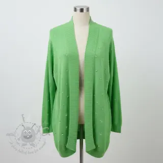 Dzianina swetrowa BIG KNIT DOT grass green