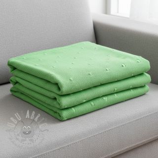 Dzianina swetrowa BIG KNIT DOT grass green