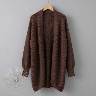 Dzianina swetrowa BIG KNIT dark brown