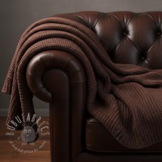 Dzianina swetrowa BIG KNIT dark brown