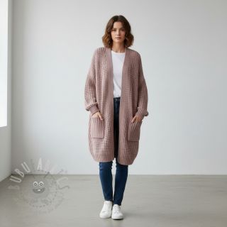 Dzianina swetrowa BIG KNIT old pink