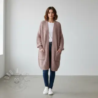 Dzianina swetrowa BIG KNIT old pink