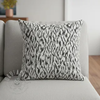 Dzianina swetrowa jacquard Comfy Blurry Ikat grey