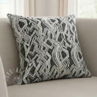 Dzianina swetrowa jacquard Comfy Broken checks black