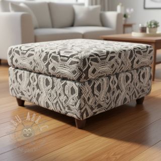 Dzianina swetrowa jacquard Comfy Broken checks black