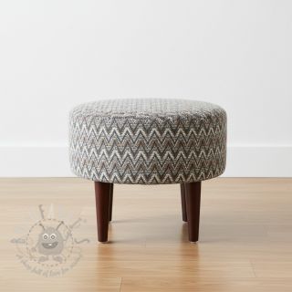 Dzianina swetrowa jacquard Comfilia Zigzag wavy brown