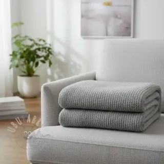 Dzianina swetrowa BIG KNIT light grey